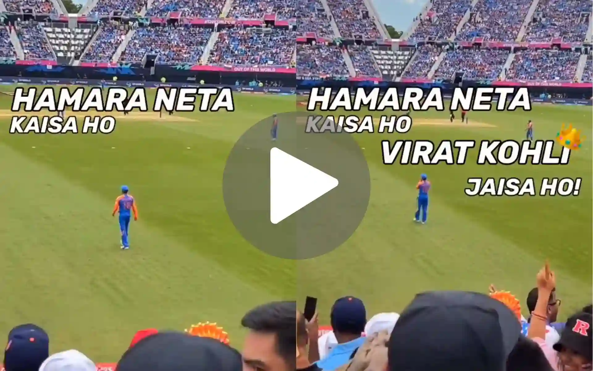 [Watch] 'Humara Neta Kaisa Ho, Virat Kohli Jaisa Ho!' USA's Crowd Goes Berserk